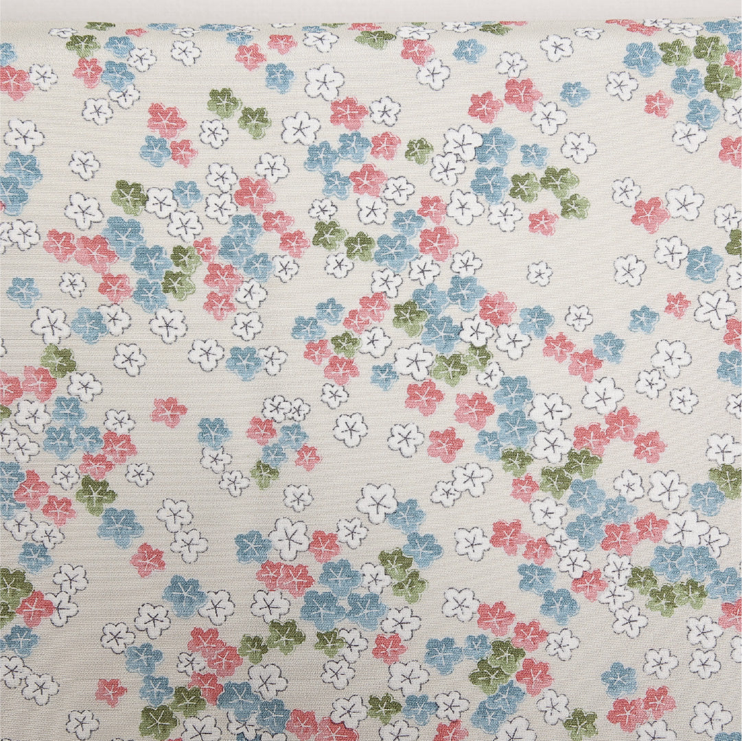 羽織 袷 身丈81cm 裄丈64cm 正絹 Aランク カジュアル Mサイズ 紐あり 花柄 白系 HP 1232-13763