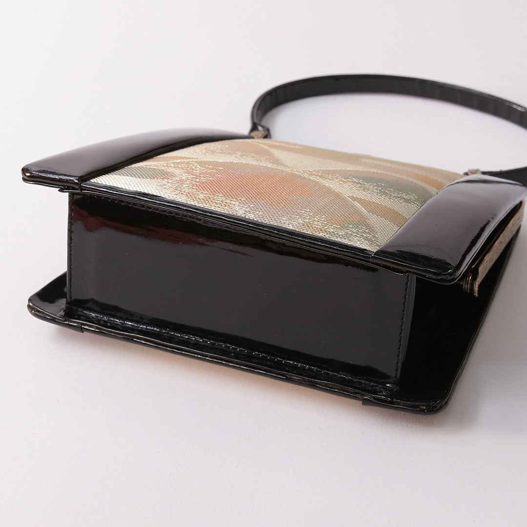 草履・バッグセット Aランク 礼装用 正絹 和装小物 黒系 1241-00990