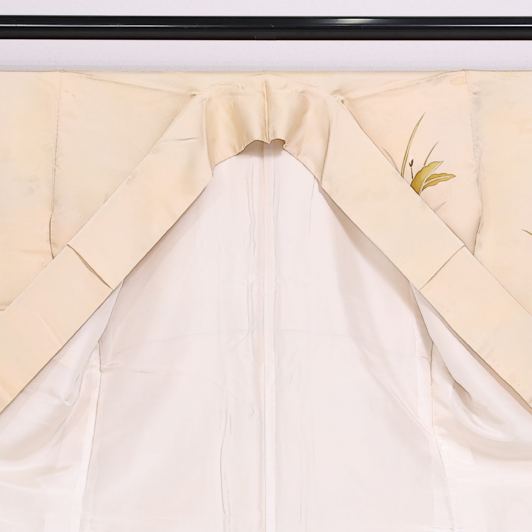 付下げ 袷 身丈156.5cm 裄63.5cm 正絹 彼岸花 ぼかし Cランク 1212-00847