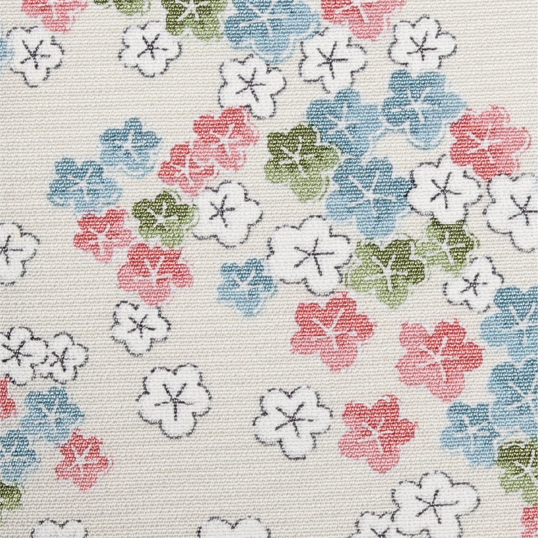 羽織 袷 身丈81cm 裄丈64cm 正絹 Aランク カジュアル Mサイズ 紐あり 花柄 白系 HP 1232-13763