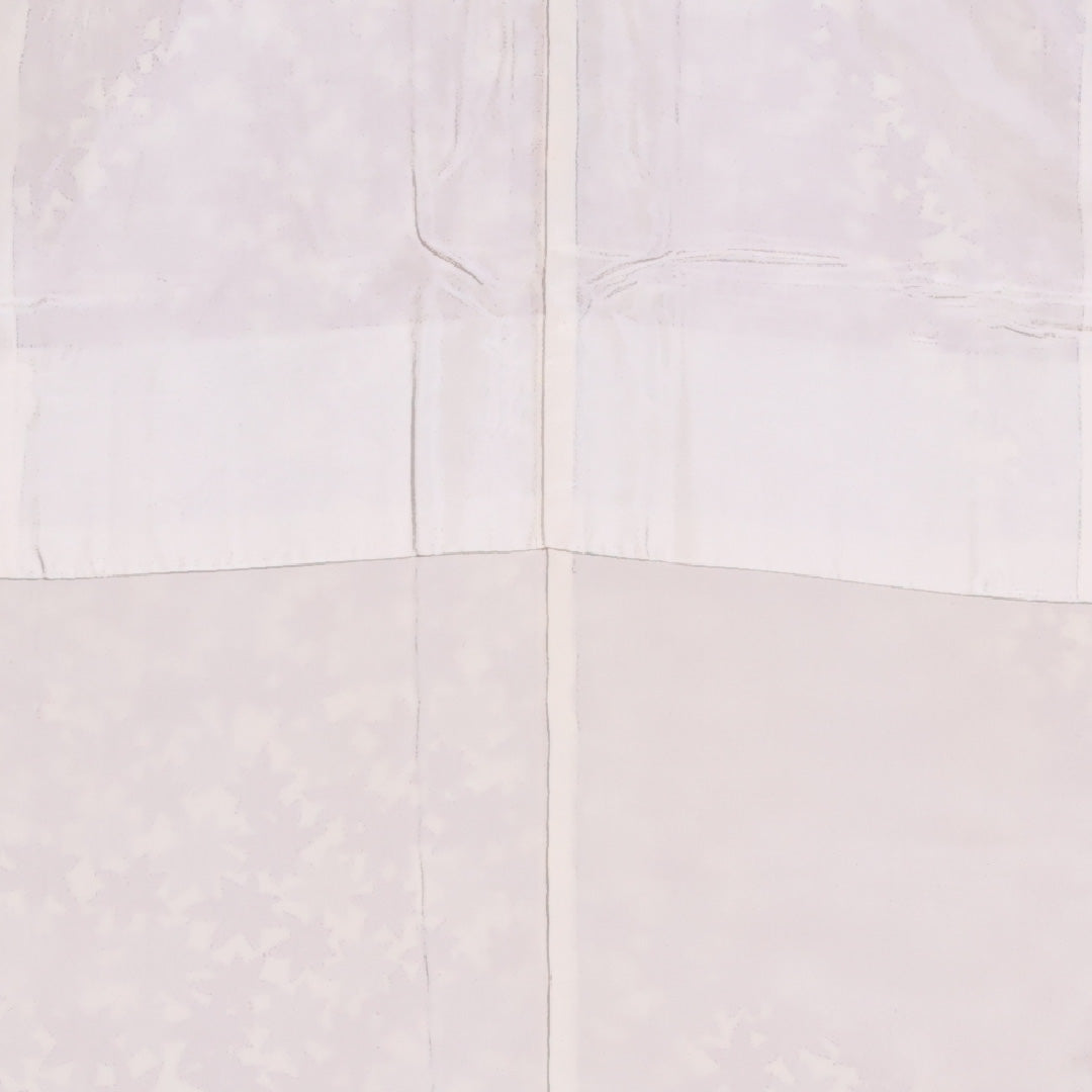 小紋 袷 身丈149.5cm 裄63.5cm 正絹 紅葉 赤系 Cランク 1215-02466