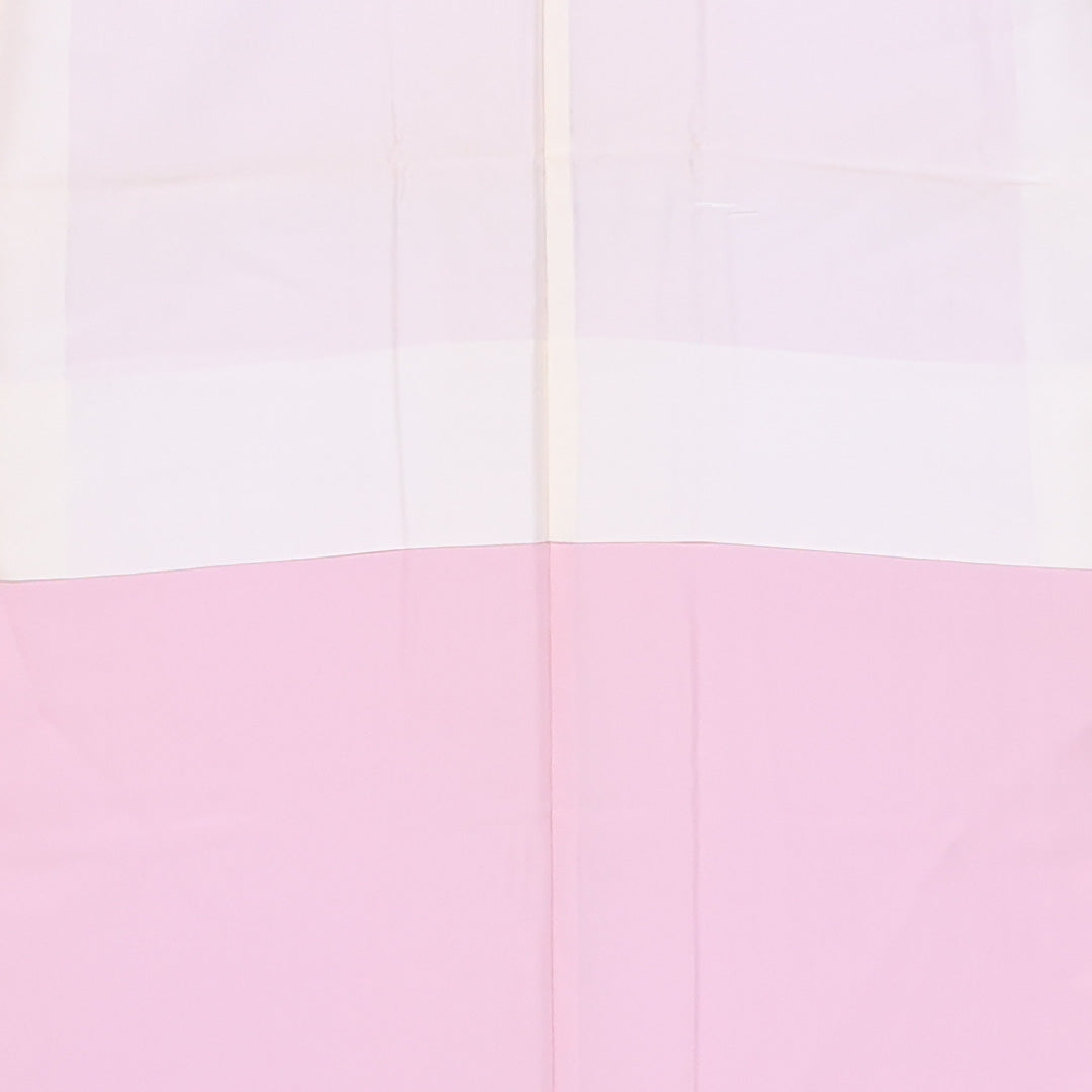 色無地 袷 身丈159cm 裄丈63cm 正絹 Aランク 一つ紋 (五三桐) 紋意匠 (笹) セミフォーマル 広衿 Mサイズ 無地 ピンク系 M4 1219-11529