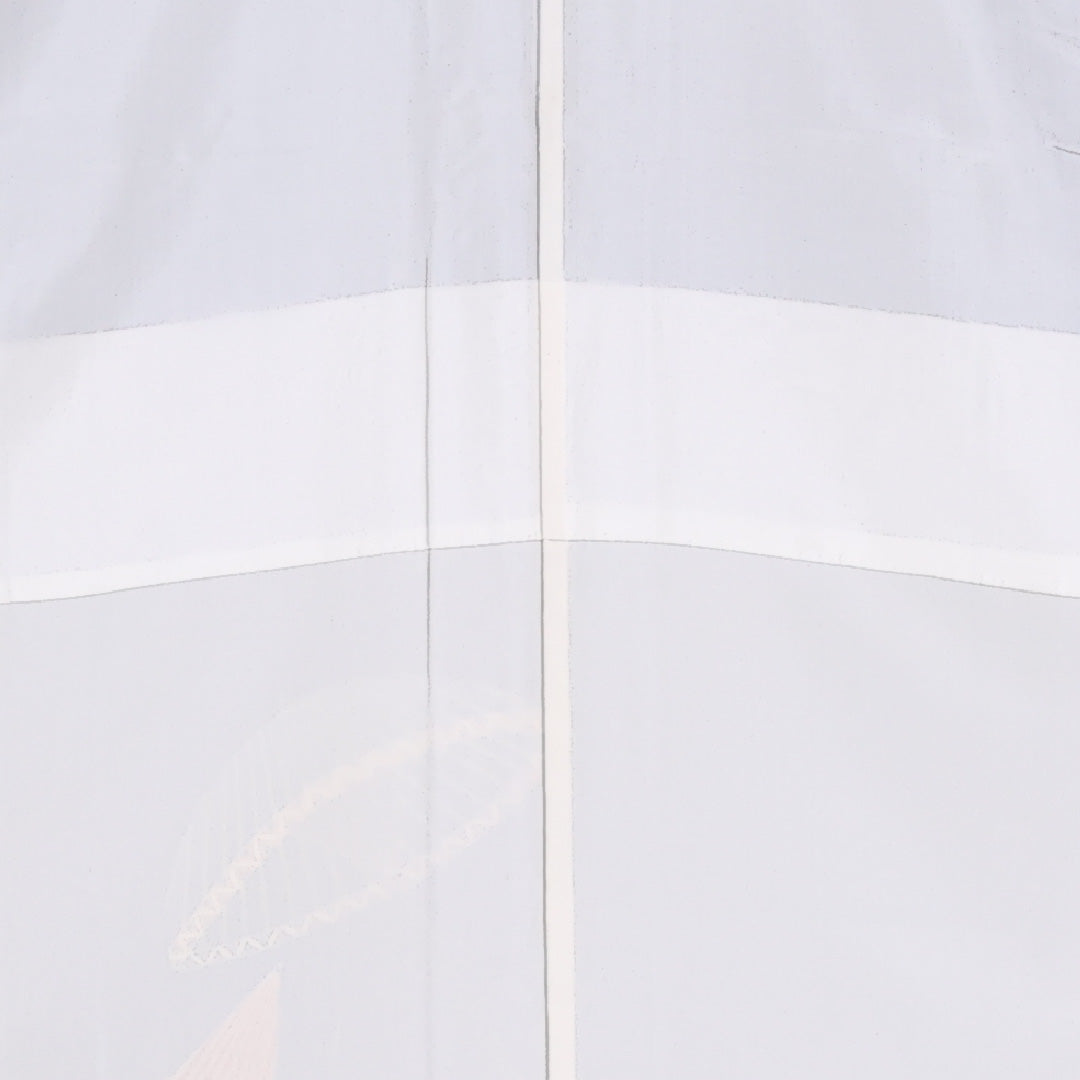 色留袖 一つ紋 身丈152cm 裄丈64cm Aランク 正絹 袷 広衿 S 丸に四つ目菱 傘 セミフォーマル 青系 1211-F0283