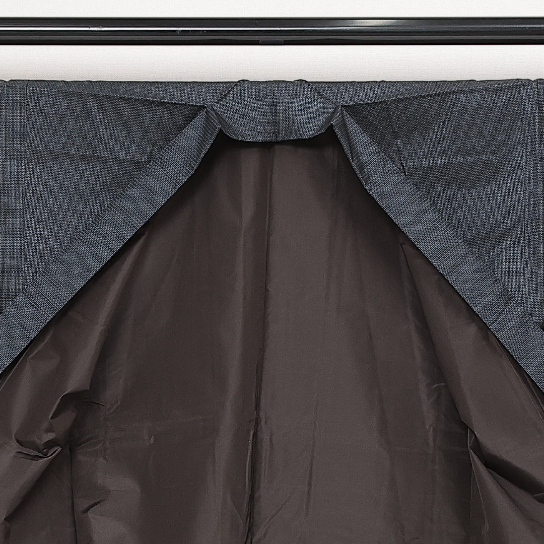 男着物 (大島紬) 袷 身丈143cm 裄丈67cm 正絹 Sランク インフォーマル 棒衿 Mサイズ 経緯絣 亀甲絣 紺系 RP 1224-13955