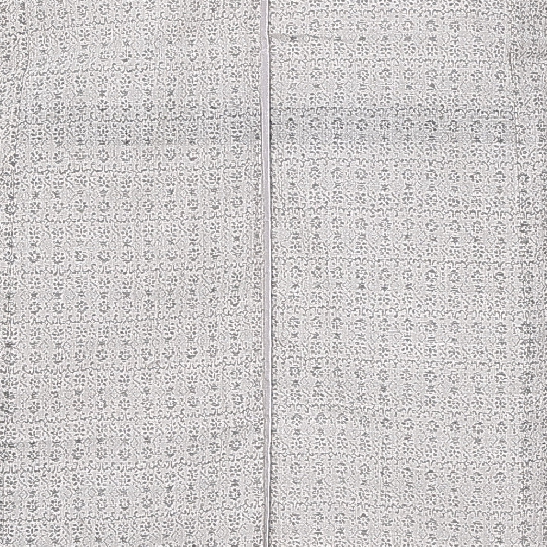 紬 身丈149cm 裄丈60.5cm XS 麻 Cランク 単衣 洗える着物 バチ衿 ちぢみ 創作 レトロ 1216-11239