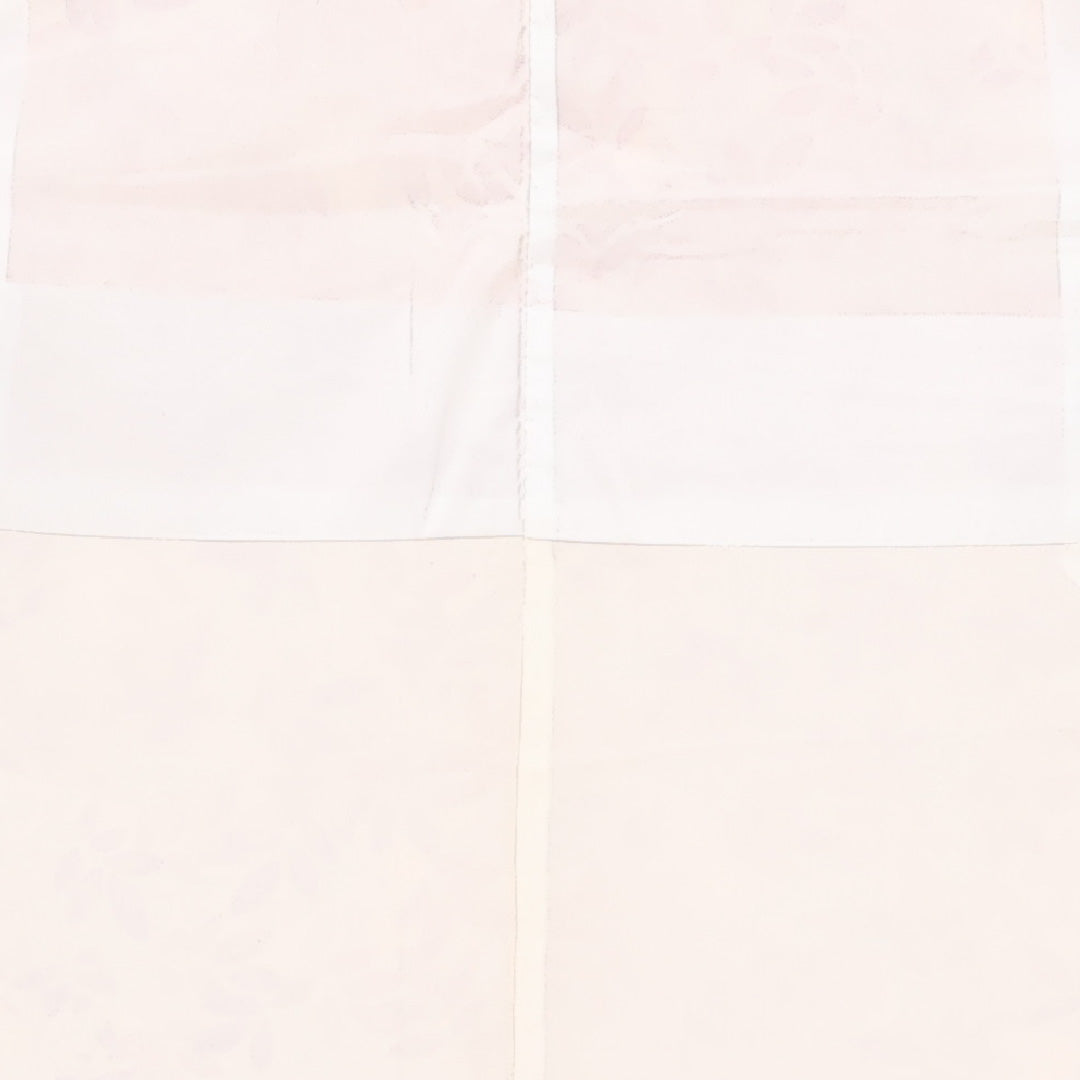 小紋 袷 身丈151cm 裄丈60cm 正絹 Sランク インフォーマル 広衿 Sサイズ 植物柄 朱系 RP 1221-13547