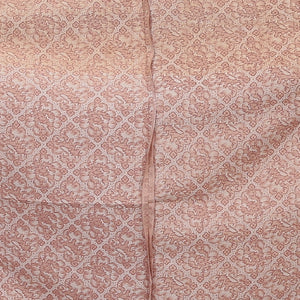 小紋 単衣 身丈151cm 裄63cm ピンク系 ふくれ織り 正絹 Dランク 1215013676213