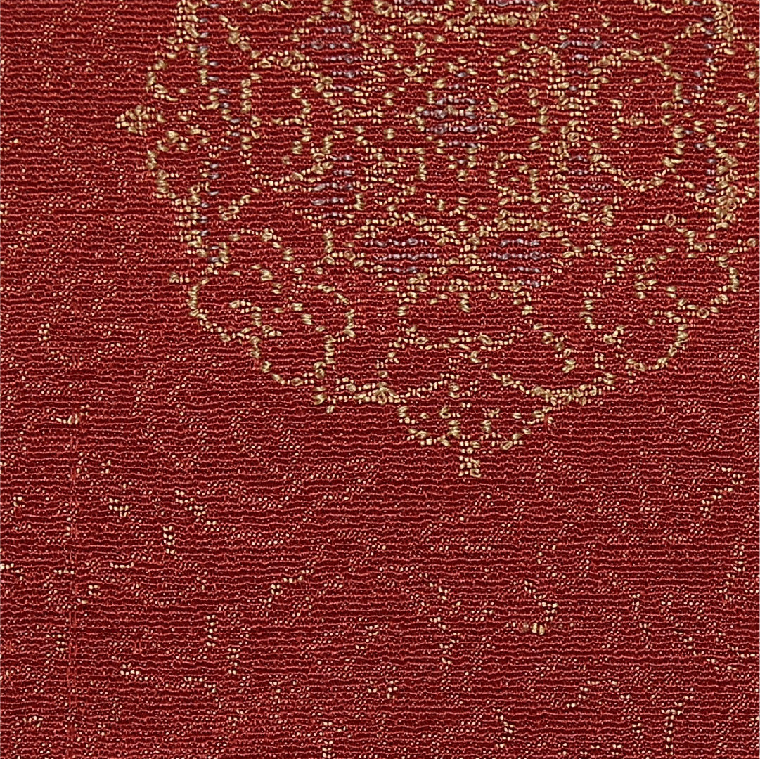羽織 袷 身丈76cm 裄丈62cm 正絹 Sランク カジュアル Sサイズ 華文 赤系 RP 1232-12845