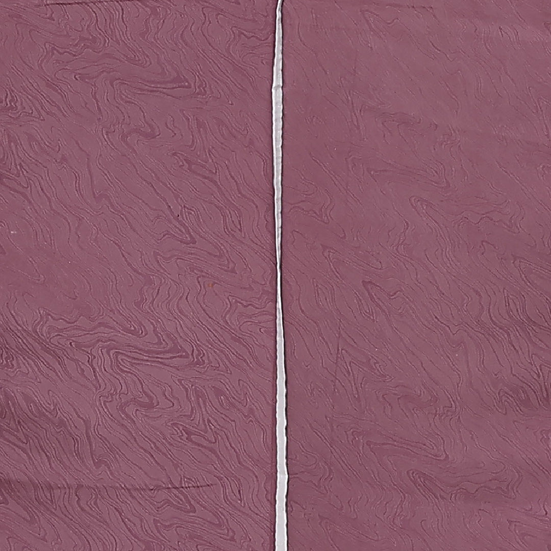 小紋 単衣 身丈142cm 裄丈62cm 正絹 Aランク 一つ紋 (五三桐) セミフォーマル 広衿 XSサイズ 織り出し 創作柄 紫系 RP 1221-13618