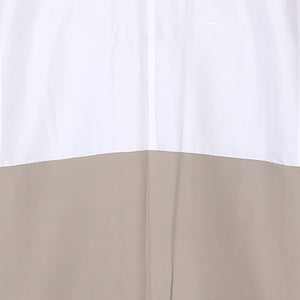色留袖  袷 身丈168cm 裄65cm Bランク 三つ紋 正絹 広衿 比翼仕立て 五三桐 通紋 松や菊 ベージュ系 1211-00098