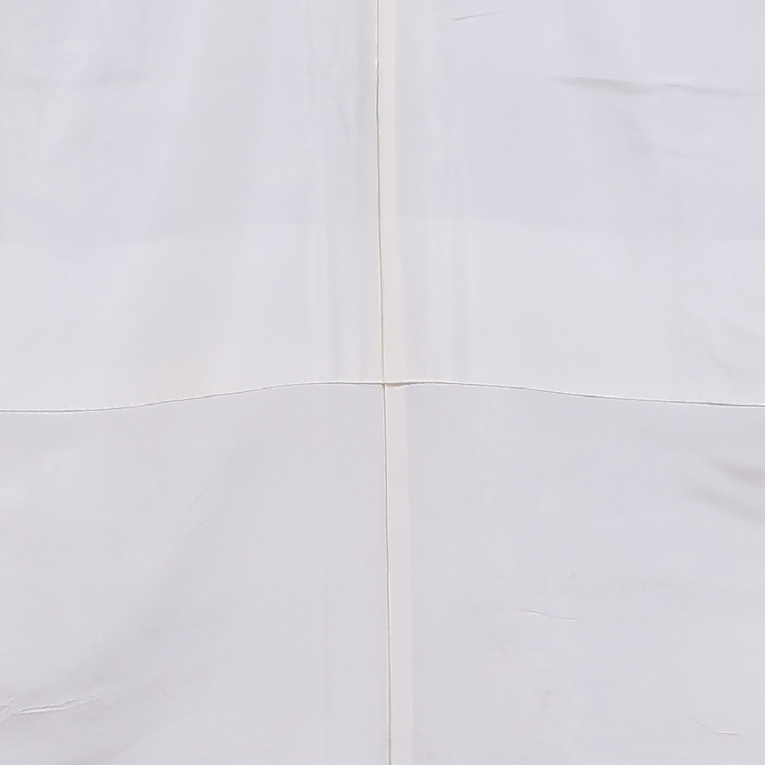 小紋 袷 身丈165cm 裄丈65cm 正絹 Cランク インフォーマル 広衿 XLサイズ 染め紬 更紗 クリーム系 LP 1221-11869