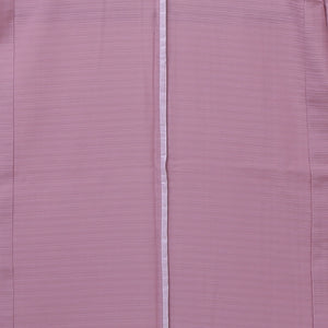 新版 色無地 正絹 広衿 一つ紋 極細立縞織地紋様 身丈144センチ 裄62.5