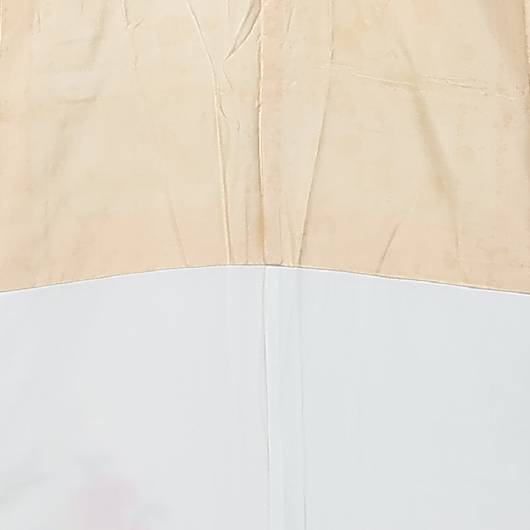 付下げ 袷 身丈158cm 裄62.5cm 正絹 牡丹 金彩 Bランク 1212-00674