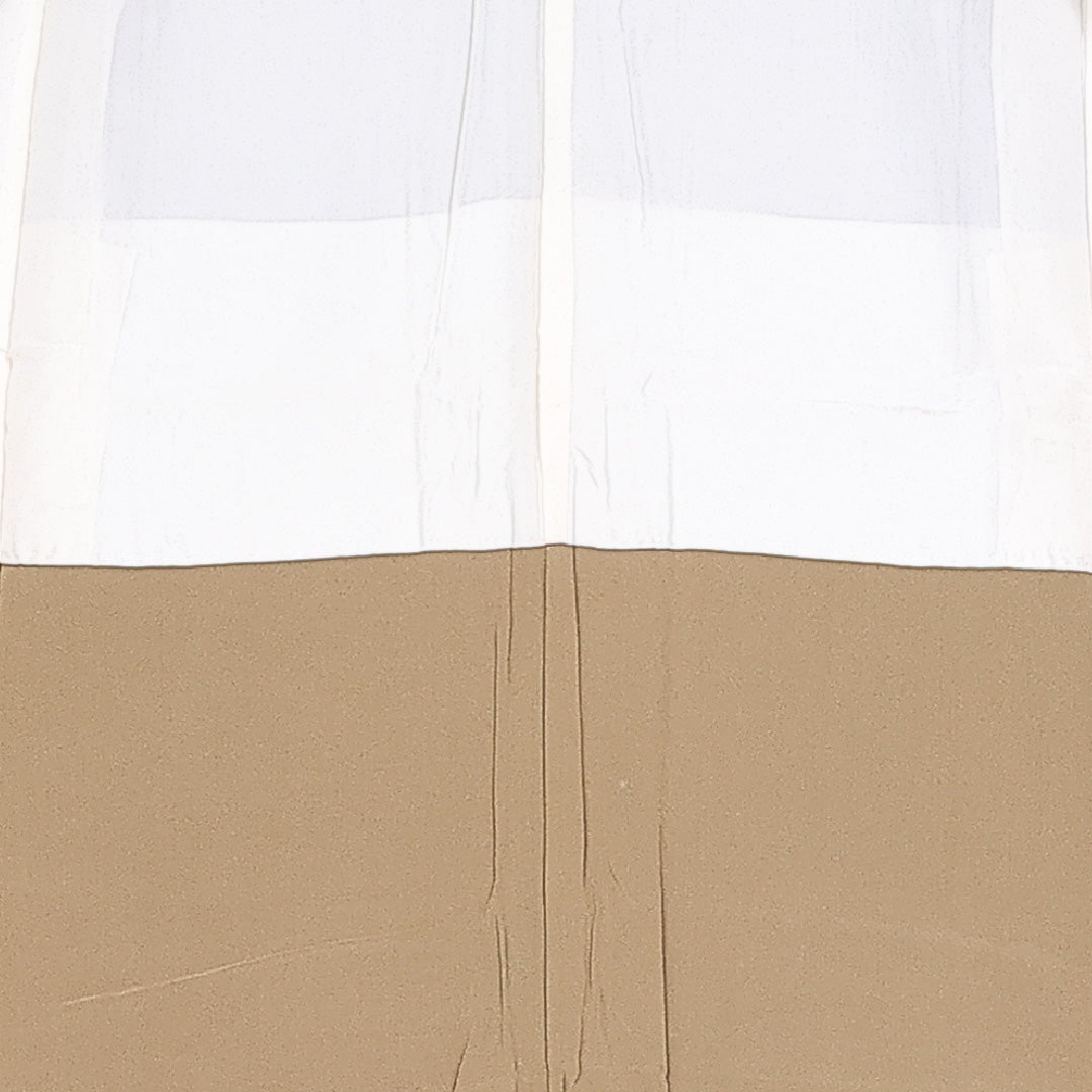 小紋 袷 身丈142cm 裄丈60cm 正絹 Sランク インフォーマル 広衿 XSサイズ 抽象柄 茶系 RP 1221-10132