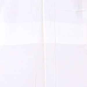 紬 袷 身丈160cm 裄64cm 正絹 水色系 Sランク 蝶と花柄 斜め格子 1216-00814-2424
