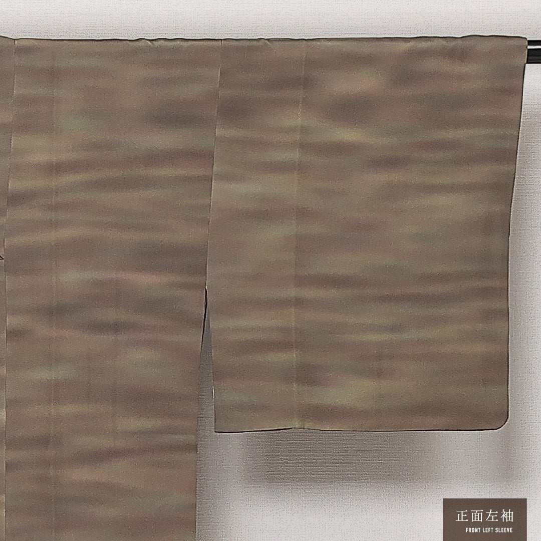 道行コート 袷 身丈87cm 裄丈64cm 正絹 Sランク XSサイズ 創作柄 緑系 RP 1237-13880