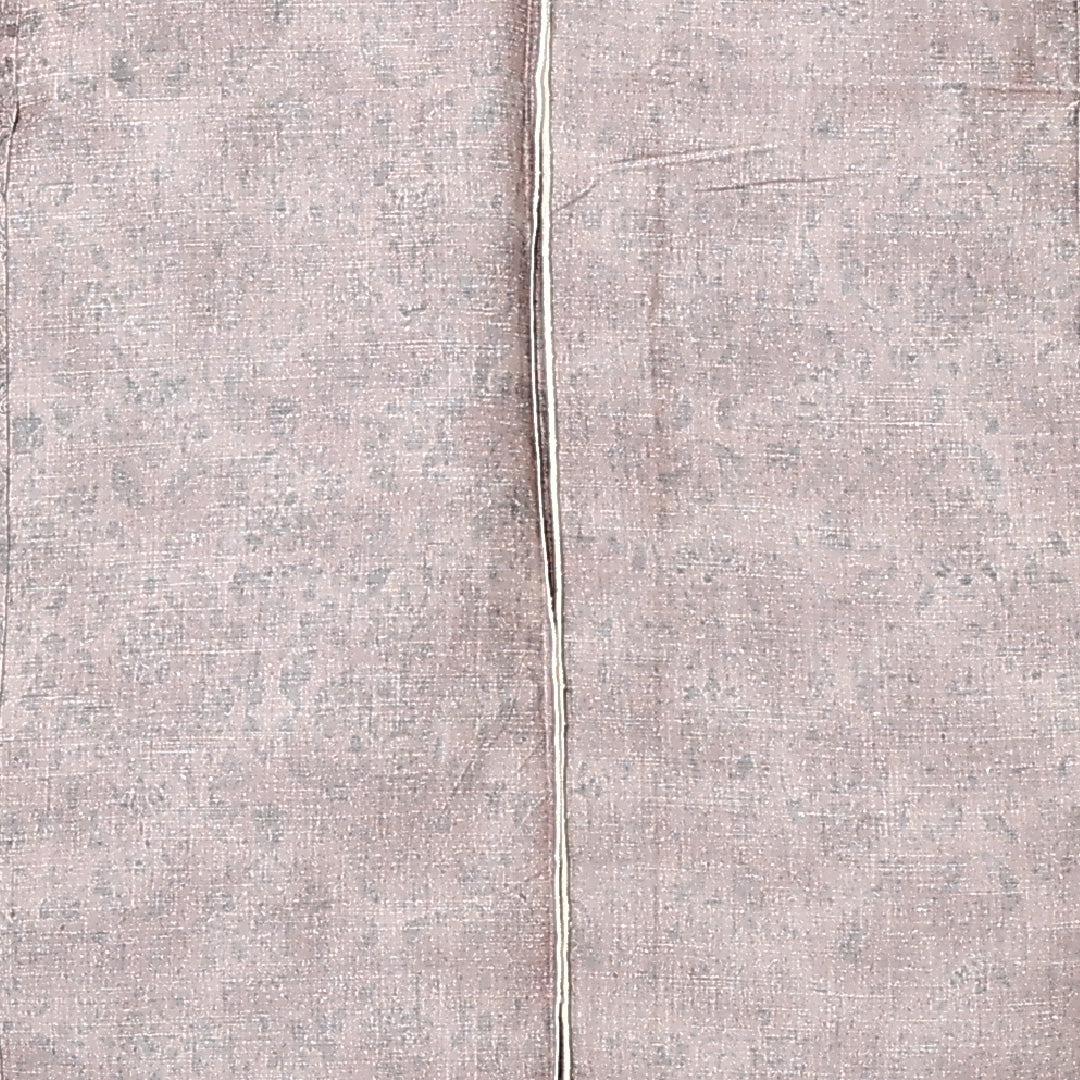 紬 単衣 身丈147cm 裄丈63cm 正絹 Sランク カジュアル 広衿 XSサイズ 唐華 染紬 茶系 RP 1223-12203
