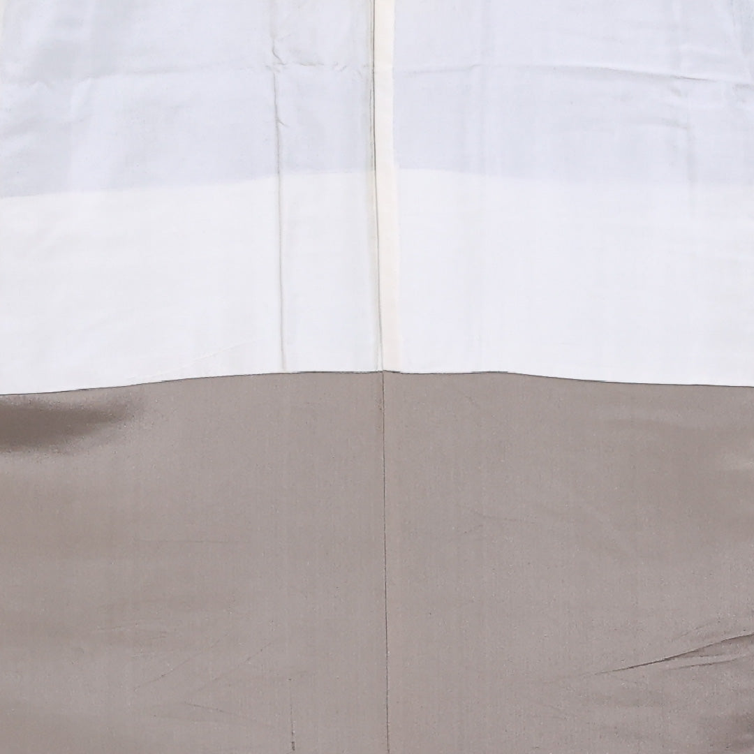 アンティーク 紬 袷 身丈154cm 裄丈62cm 正絹 Aランク バチ衿 Sサイズ 格子 紺系 M4 1223-11606