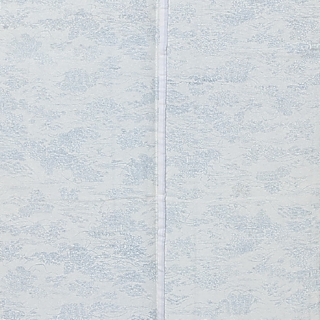 小紋 身丈154cm 裄丈62cm Sランク S 正絹 単衣 広衿 茶屋辻 カジュアル 白系 1215-12223