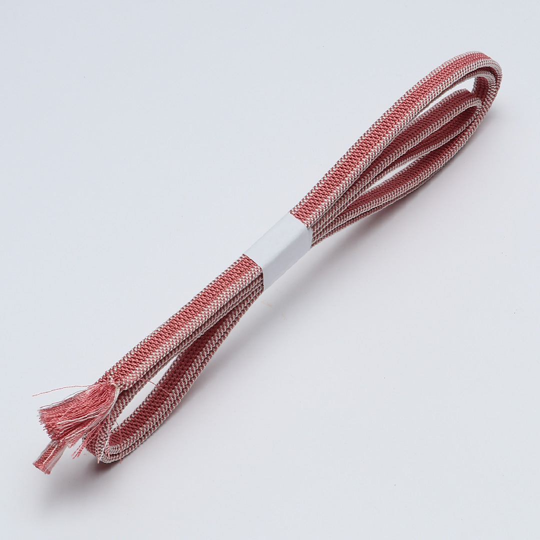 未使用品 帯締め 平組紐 高麗組 正絹 ピンク系 1251-02086