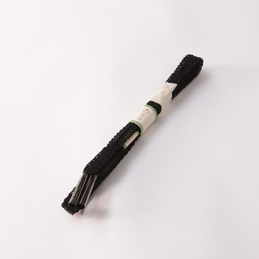 未使用品 夏物 弔事用 帯締め 平組紐 レース組 正絹 黒系 1251-01569