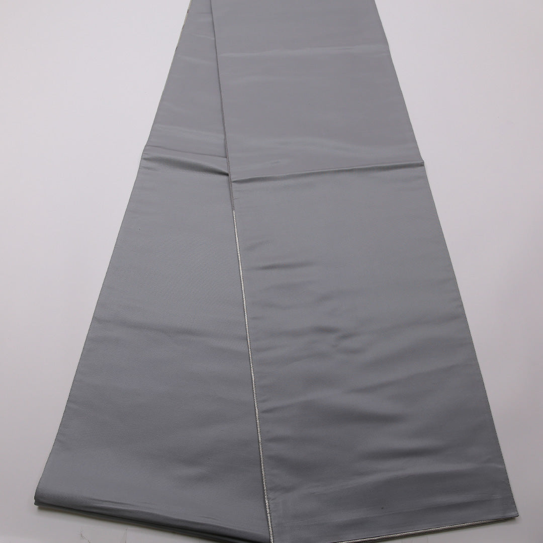 袋帯 帯丈440cm 六通 セミフォーマル Bランク 正絹 引箔 水色系 創作 クリーム系 1223-01430