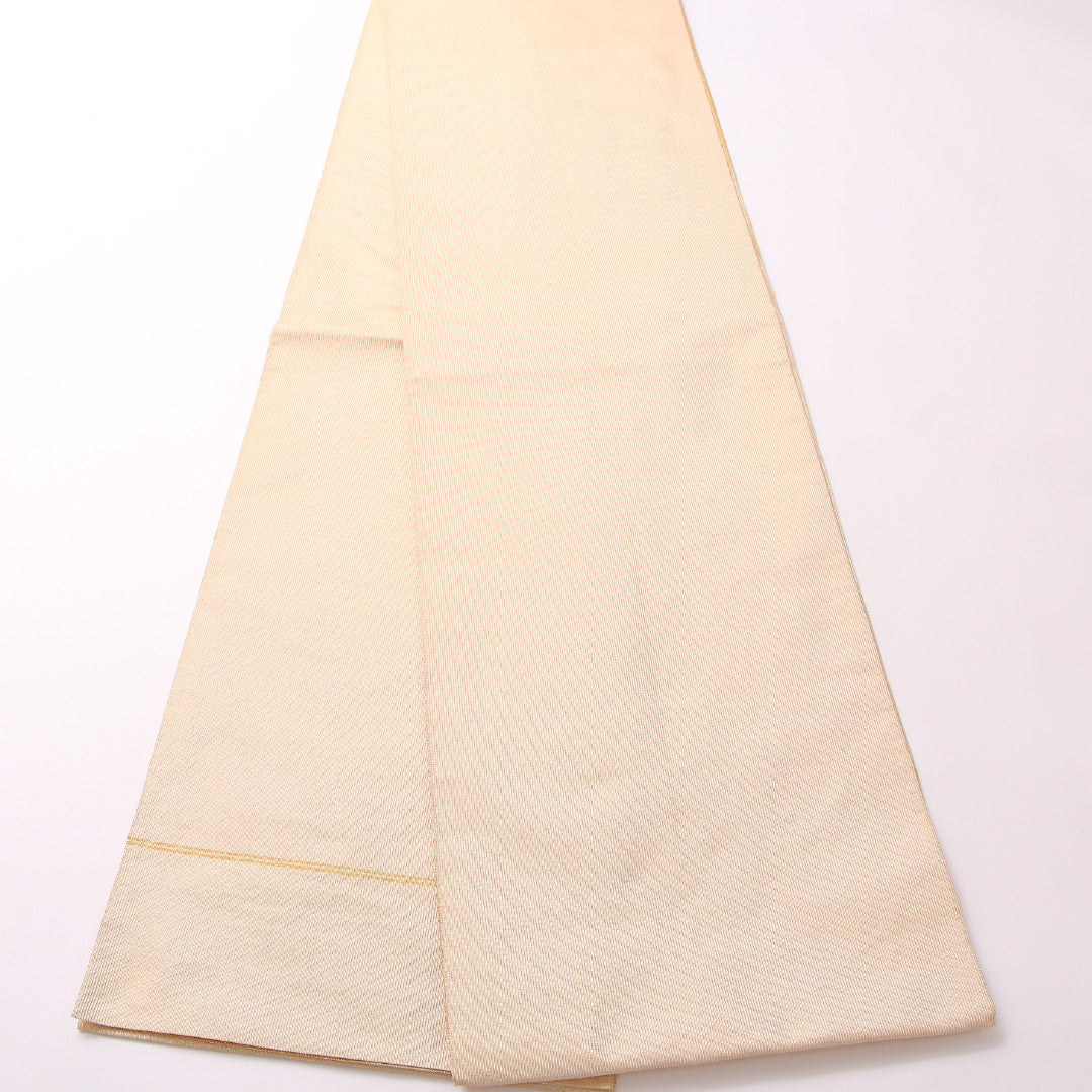 袋帯 帯丈430cm 正絹 六通 セミフォーマル 霞 金系 1243-01727