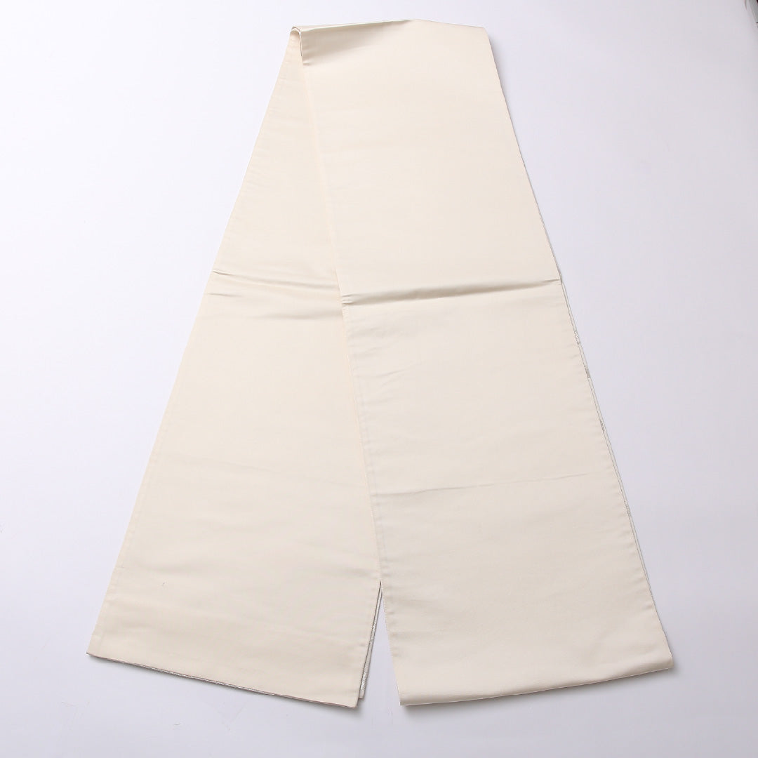 袋帯 帯丈428cm 六通 セミフォーマル Bランク 正絹 銀箔 ヱ霞 銀系 1223-01474