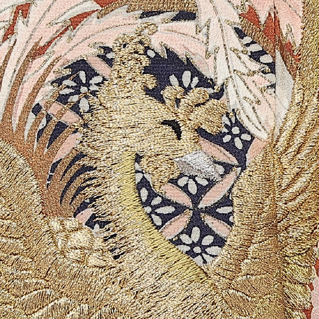 黒留袖 五つ紋 丸に三つ柏 身丈149cm 裄丈62cm Aランク 正絹 袷 比翼 広衿 XS 刺繍 鏡裏鳳凰文 牡丹 フォーマル 芸術的 華やか 黒系 1211-F0604