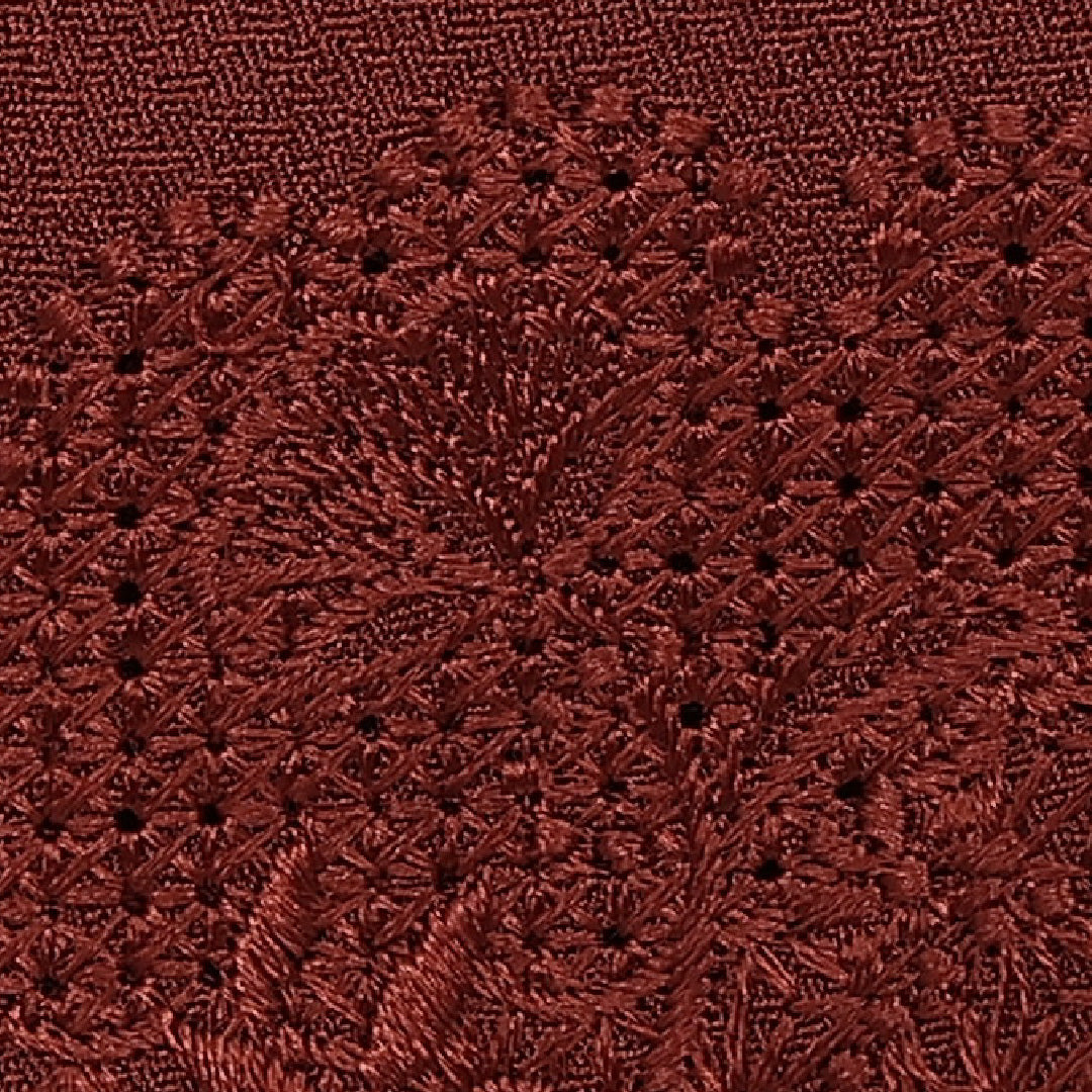 道行コート 袷 身丈78cm 裄丈66cm 正絹 Sランク セミフォーマル Mサイズ リバーシブル 刺繍 ポケットあり 雪輪 赤系 RP 1237-13722