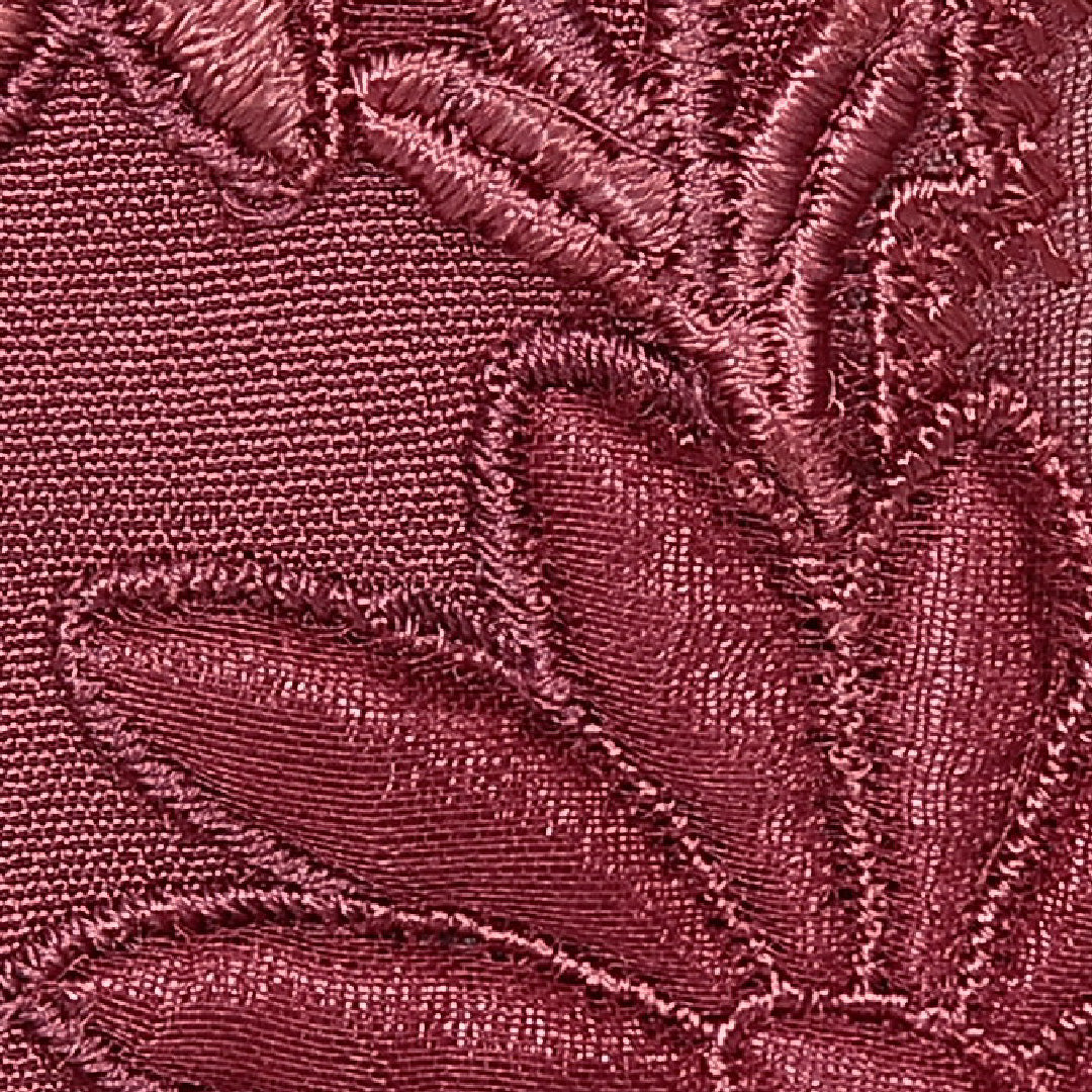羽織 袷 身丈76cm 裄丈64cm 正絹 Sランク カジュアル Mサイズ オーガンジー 刺繍 紐あり 菊 ピンク系 RP 1232-13854