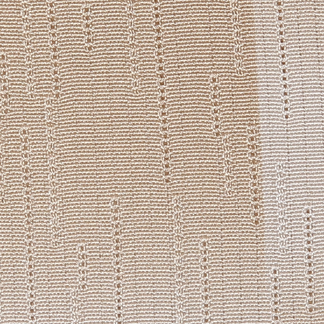 夏物 小紋 夏物 身丈166cm 裄丈68cm 正絹 Aランク インフォーマル 広衿 XLサイズ 市松 ベージュ系 M4 1221-12625