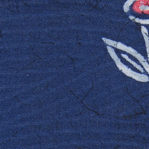 小紋 袷 身丈160cm 裄65.5cm 正絹 レトロ 梅 青系 Aランク 1215-02108