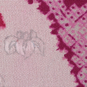 アンティーク 小紋 袷 身丈147cm 裄66cm 正絹 花文 鹿の子柄 紫系 Aランク 1215-02102