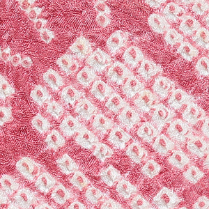 正絹袷総絞りピンク