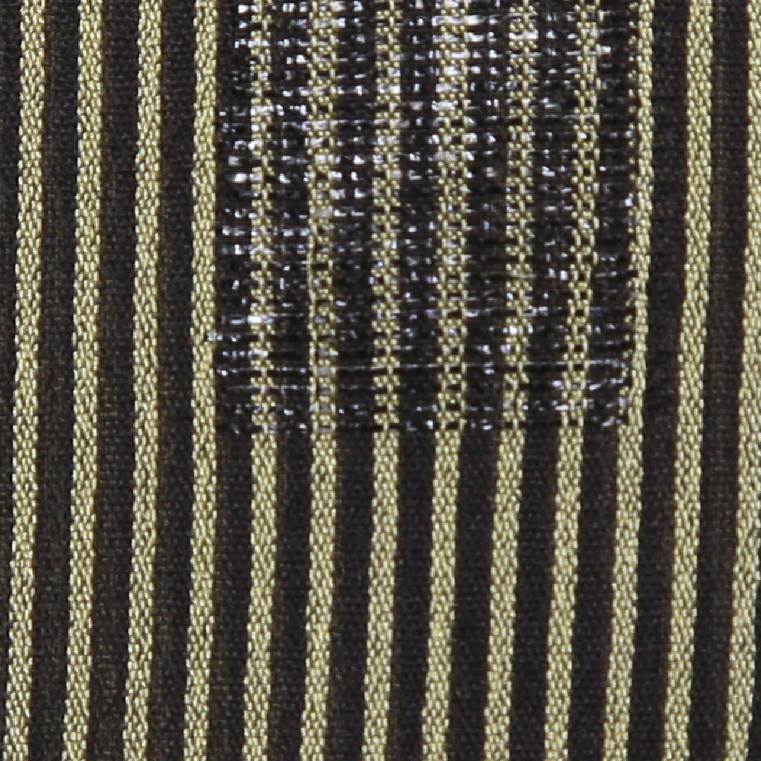 お召 夏物 夏物 身丈146cm 裄丈62cm 正絹 Aランク XSサイズ バチ衿 インフォーマル 縞 緑系 黄系 1265-02175