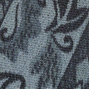 小紋 ちりめん 袷 身丈143cm 裄65cm 灰色系 創作 オリエンタル 正絹 Aランク 通年柄 1215009633122