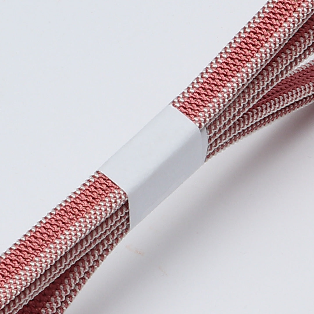 未使用品 帯締め 平組紐 高麗組 正絹 ピンク系 1251-02086
