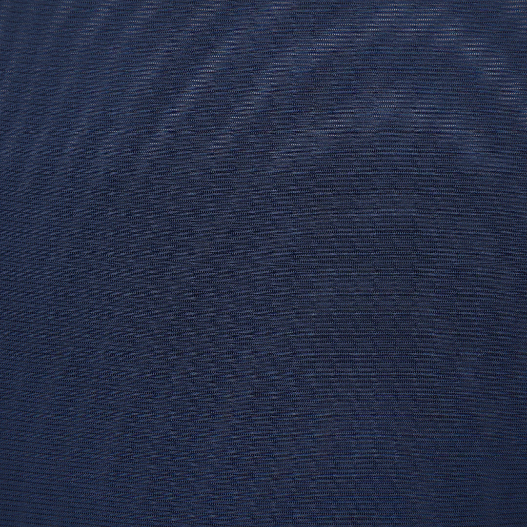 男着物 夏物 紗 身丈139cm 裄丈66cm 正絹 Sランク Sサイズ バチ衿 カジュアル 無地 紺系 1219-06289