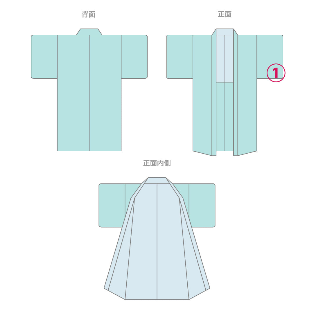 黒羽織 袷 身丈75cm 裄丈63cm 正絹 Bランク 一つ紋 (丸に下り藤) セミフォーマル Sサイズ 紐あり 流水 黒系 RP 1233-12571