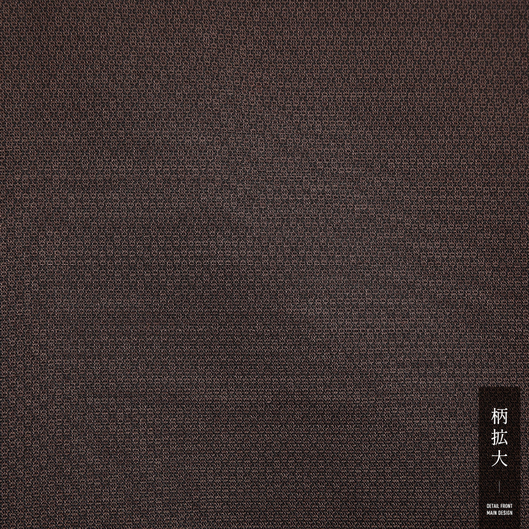 男着物 袷 身丈131cm 裄丈62cm 正絹 Sランク カジュアル 棒衿 XSサイズ 茶系 RP 1224-13998