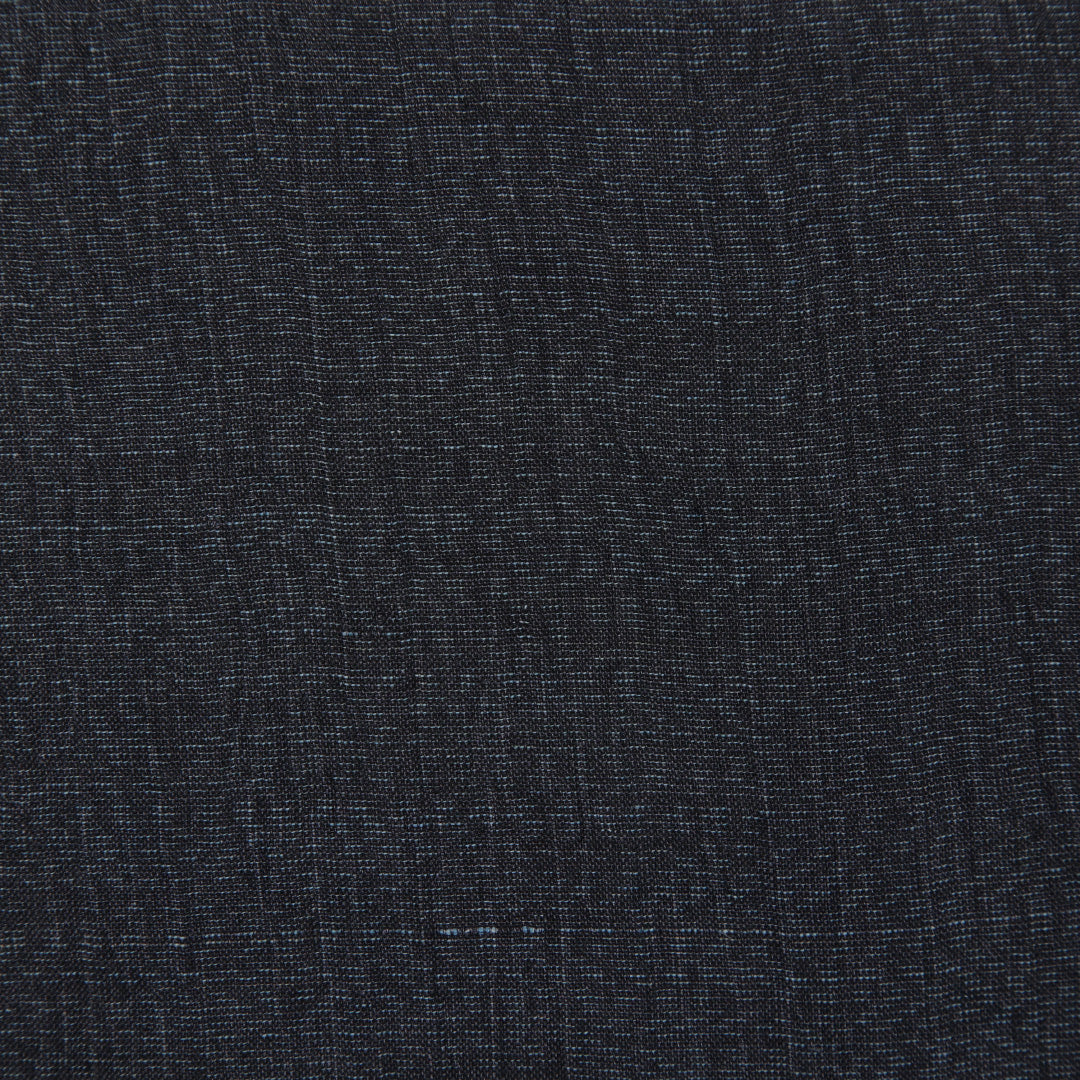 男着物 夏物 紗 身丈132cm 裄丈67cm 正絹 Aランク XSサイズ バチ衿 カジュアル 無地 黒系 1219-06288