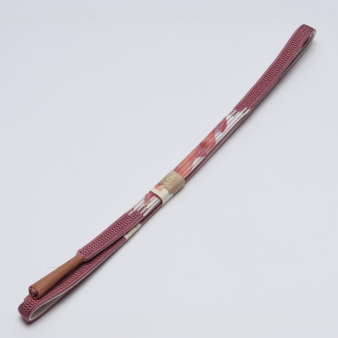 未使用品 帯締め 平組紐 内記組 正絹 ピンク系 1251-02034