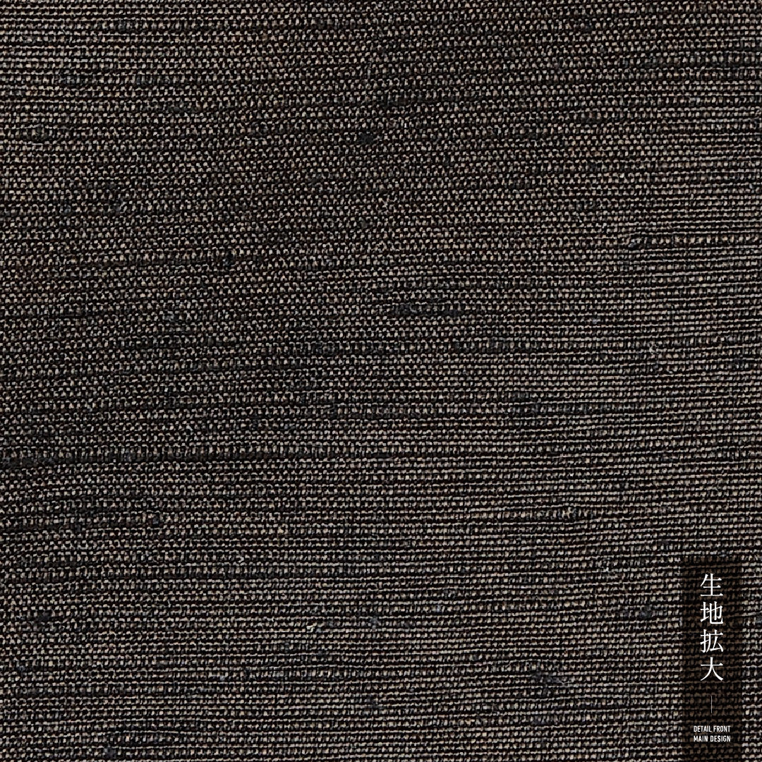 男着物 袷 身丈139cm 裄丈68cm 正絹 Aランク カジュアル 棒衿 Sサイズ 無地 茶系 HP 1224-13954
