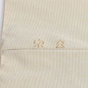 名古屋帯 帯丈368cm ポイント柄 松葉仕立て 綴れ織 セミフォーマル Cランク クリーム系 122400495515