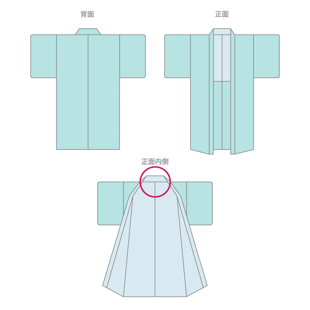 道行コート 袷 身丈74cm 裄63cm 正絹 Sランク ぼかし グレー系 1217-00569