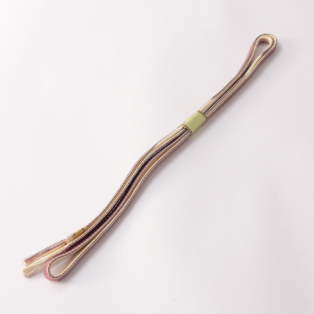 未使用品 帯締め 平組紐 正絹 紫系 1251-01749