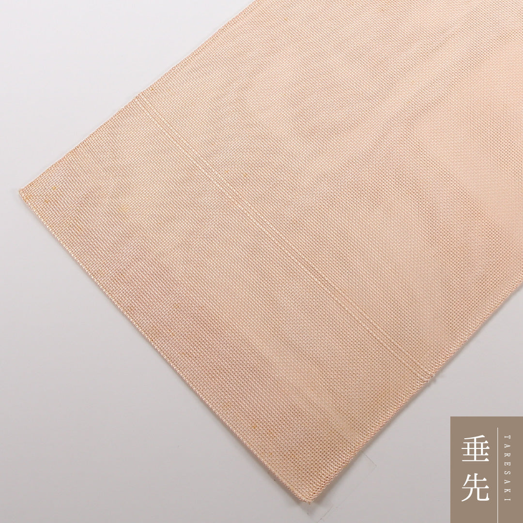 夏物 袋帯 帯丈424cm 正絹 ポイント柄 セミフォーマル 流水 クリーム系 朱系 1243-02487