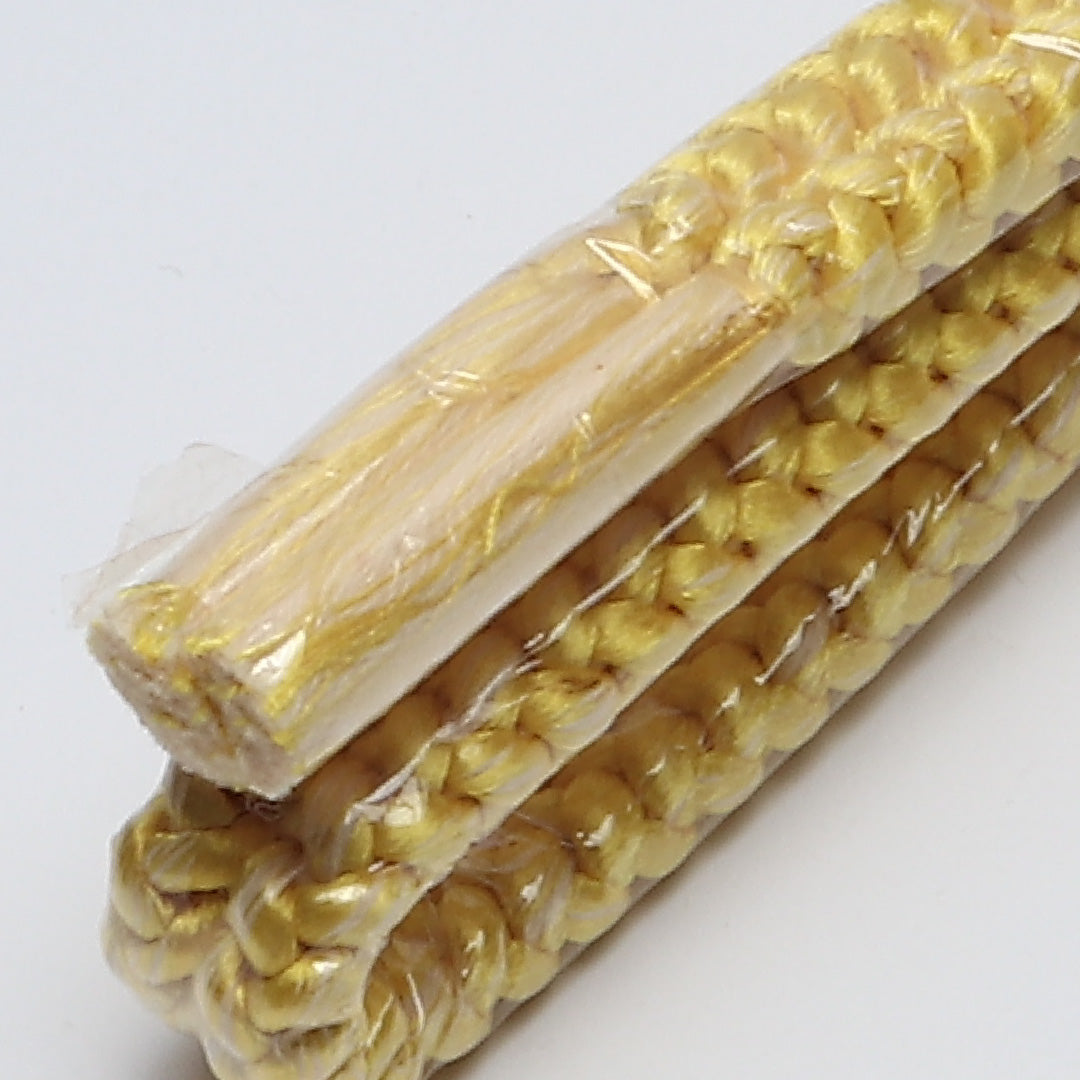 未使用品 帯締め 角組紐 冠組 正絹 黄系 1251-02076
