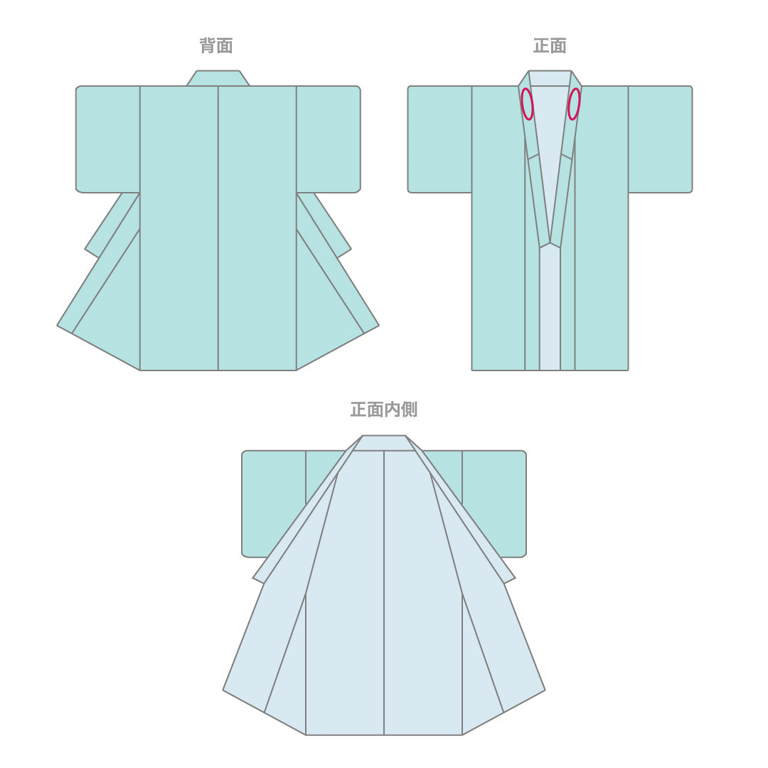 小紋 袷 身丈152cm 裄62cm グラデーション系 青海波 正絹 Aランク 1215-01972-3299